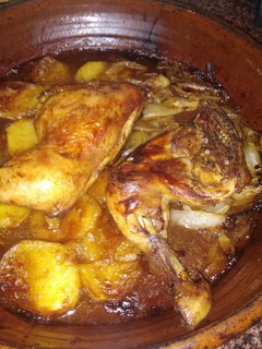 Una foto de Muslos de pollo al horno