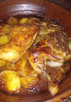 Una foto de Muslos de pollo al horno