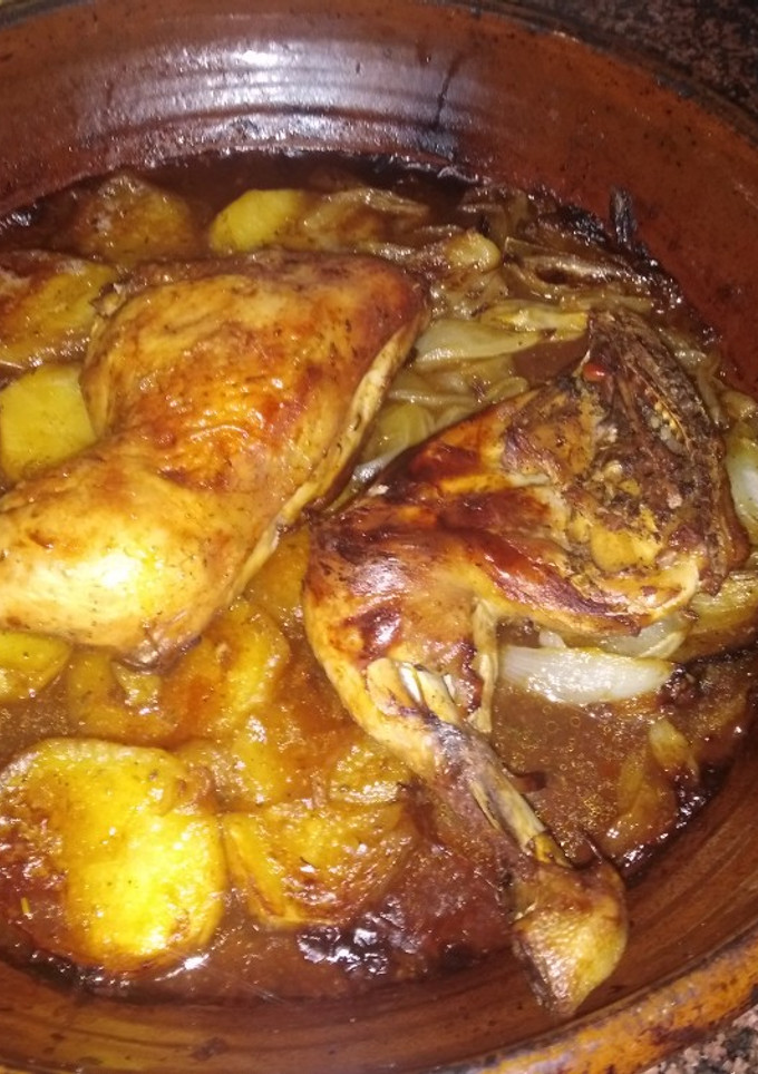Una foto de Muslos de pollo al horno
