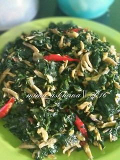 Foto resep Oseng Daun Singkong dan Teri