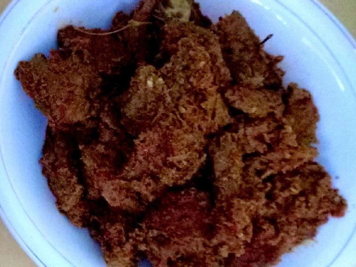 Cara Sederhana Menyiapkan Resep  Rendang daging rumahan Rasa warung Padang 😋 yang Menggugah Selera, Bisa Manjain Lidah