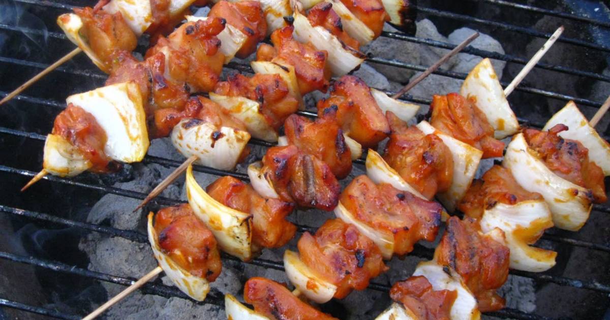 Korean Chicken Skewers Recipe (Video) - A Spicy Perspective