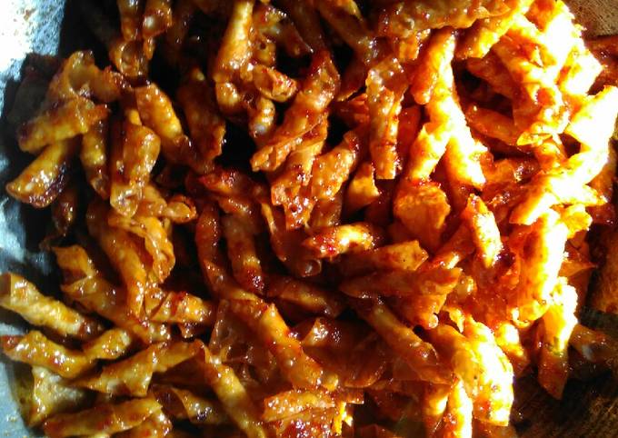 Cara Gampang Membuat Kacang sembunyi pedas manis yang Lezat Sekali