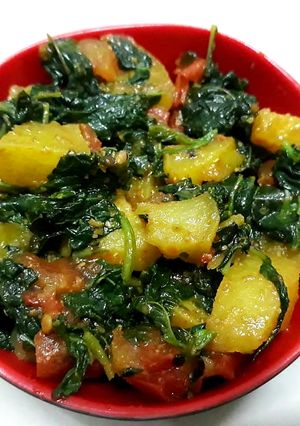 A picture of Chavli ki mix sabji.