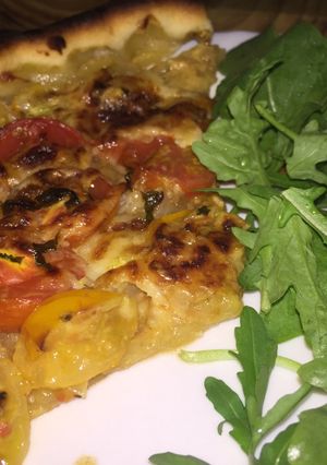 Une photo de Tarte aux tomates cerises