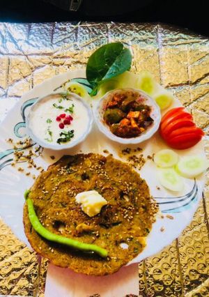A picture of Jowar and Sattu Thalipith.
