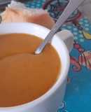 Crema de lentejas rojas y zapallito en miomat