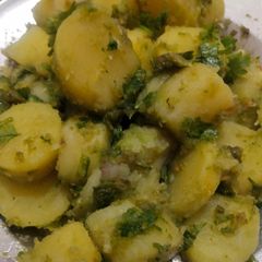 Sweet potato chaat A picture of Sweet potato chaat.
