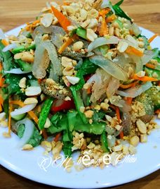 nộm sứa dưa chuột