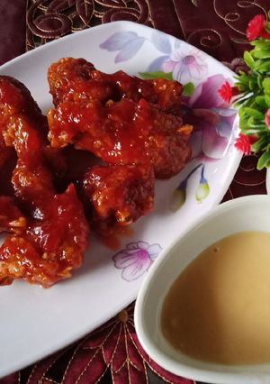 Foto resep Spicy Chicken Wings Saus Keju ala Richeese