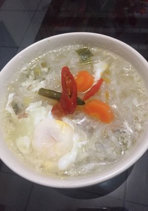 Foto resep Mie shirataki kuah kaldu sop DEBM/Keto