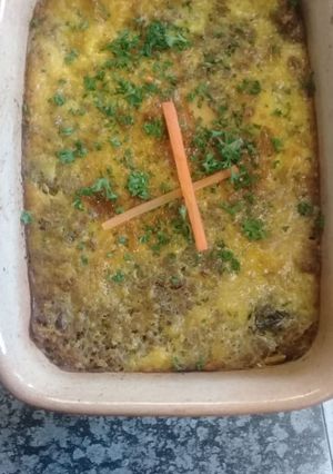 A picture of Bobotie.