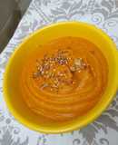 Sopa crema de zapallo y curry