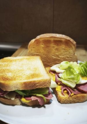 Una foto de Sándwich de Pastrami