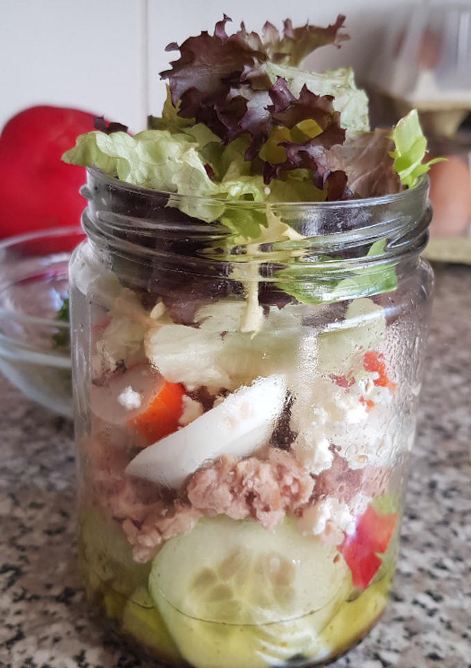 Una foto de Ensalada en Tarro