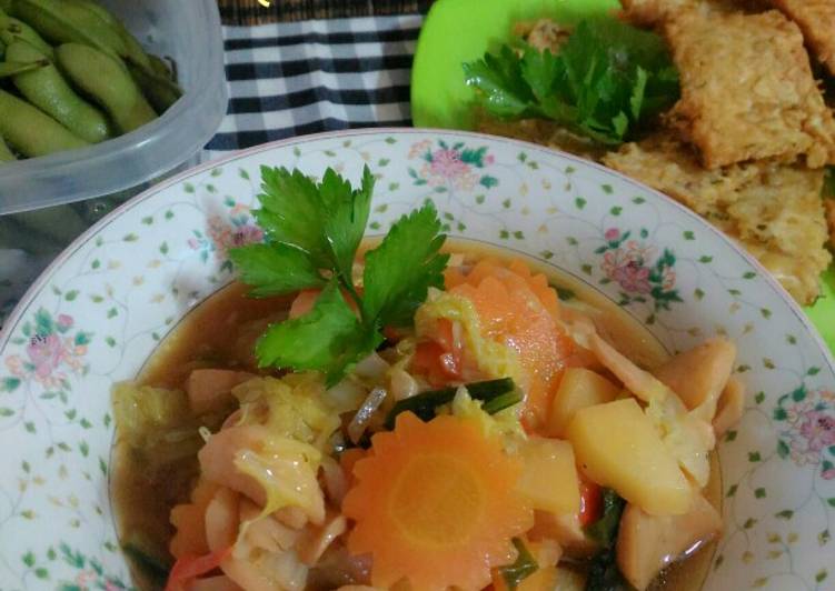 Bagaimana Membuat Capcay kuah, Sempurna