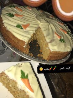 صورة لوصفة كيكة الجزر