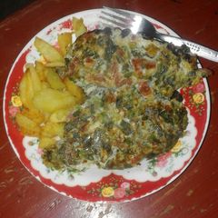 A picture of Chips Mayai.