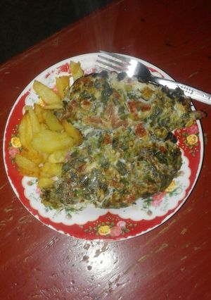 A picture of Chips Mayai.