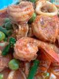 ผัดพริกแกงปลาหมึก+กุ้ง