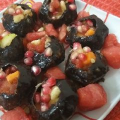Chocolate Fruit puri A picture of Chocolate Fruit puri.