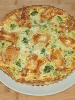 Una foto de Quiche de brócoli y queso de cabra