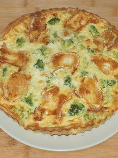 Una foto de Quiche de brócoli y queso de cabra