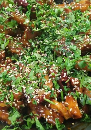 A picture of Honey chilli potato.
