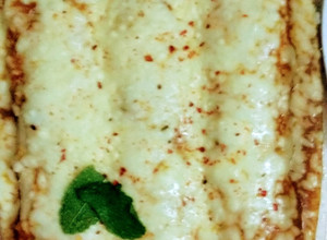 A picture of Veg enchiladas.