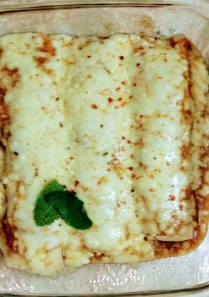 A picture of Veg enchiladas.