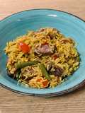 Cazuela de arroz con magret de pato