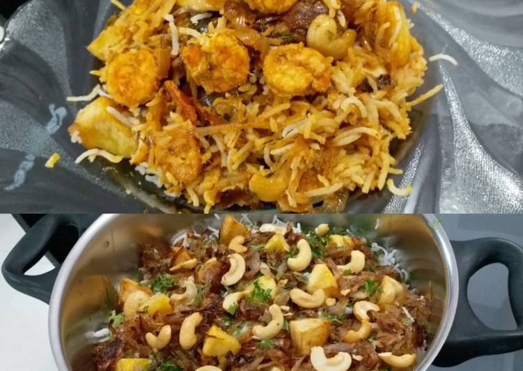 Simple Way to Make Quick Prawns Biryani