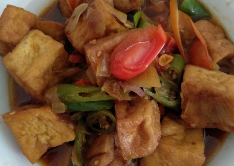 Tahu kecap cabe ijo