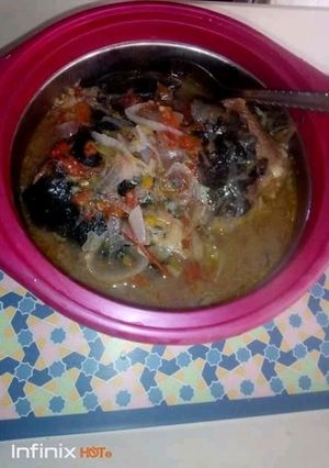 A picture of Fish pepper soup.