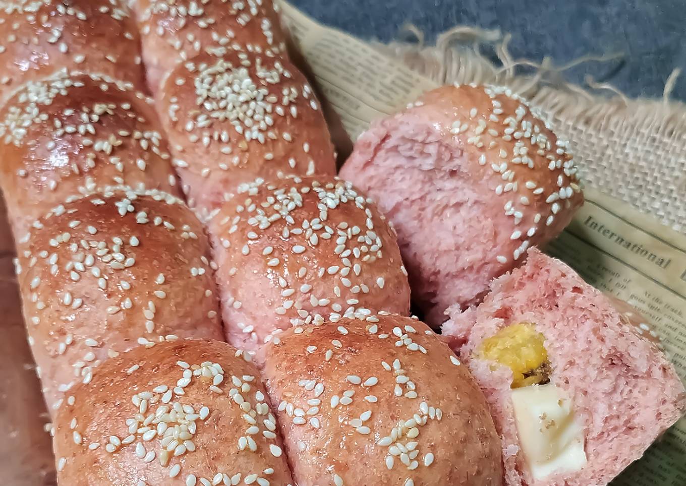 Roti Sobek Gandum isi Pisang Keju