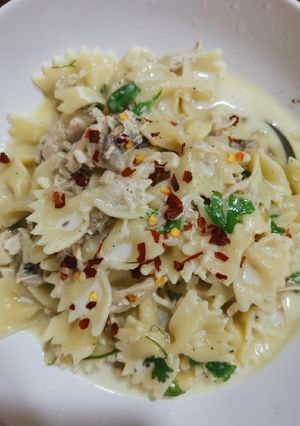 A picture of Chicken & Mushroom Pasta.