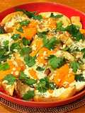 Slow roasted celeriac with Gorgonzola cream