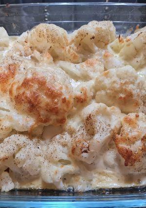 Una foto de Coliflor gratinada