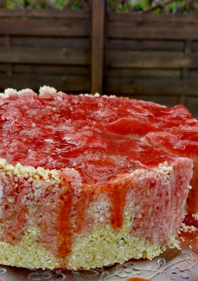 Una foto de Tarta helada vegana