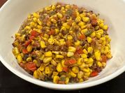 A picture of cajun corn