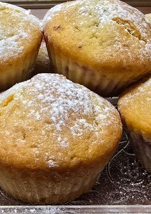 Epres muffin recept fotója