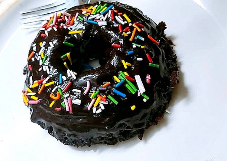 Simple Way to Prepare Super Quick Homemade Big Chocolate Cake Donut