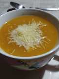 Sopa de calabaza y batata reciclada