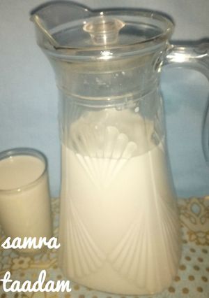 A picture of Kunun Aya with coconut and date (Dabino).