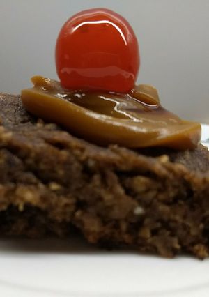 Una foto de Brownie con quinoa