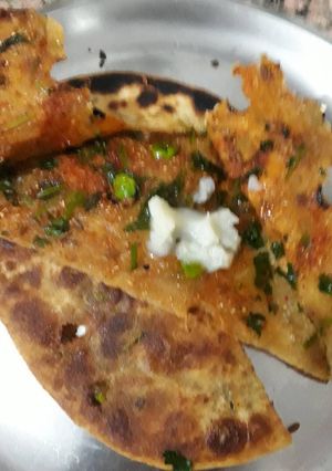 A picture of Peas Coriander Parantha.