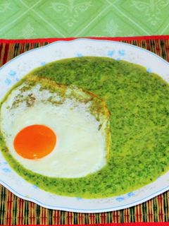 Borsos spenót főzelék recept fotója