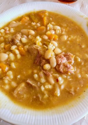 Una foto de Locro criollo sanjuanino