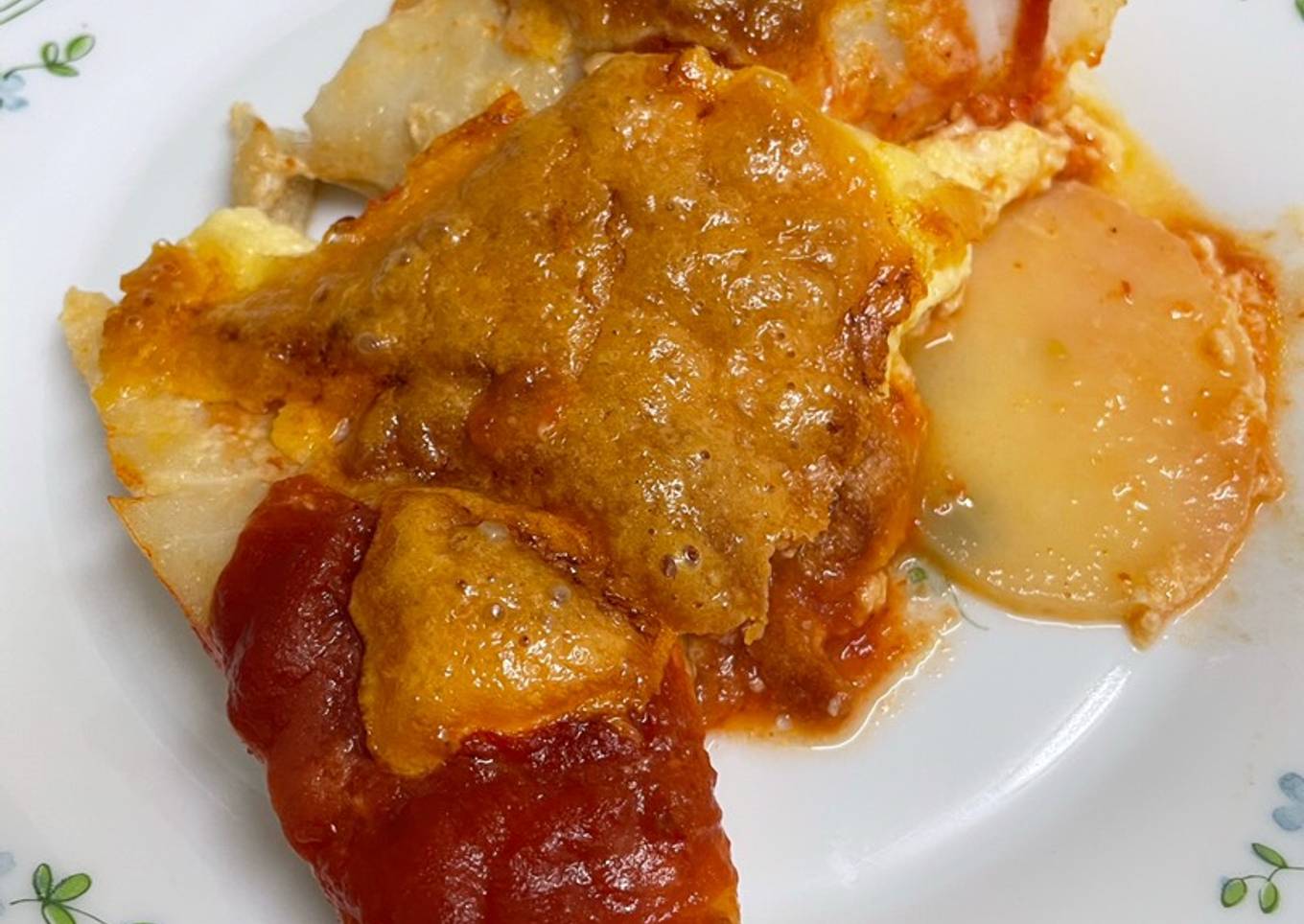 Bacalao con crujiente de ajo