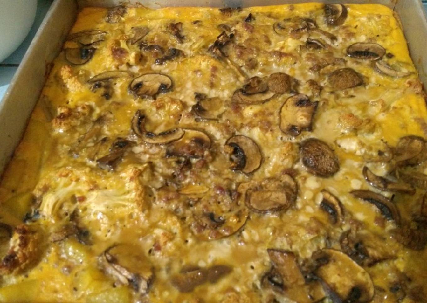 Kentang panggang jamur